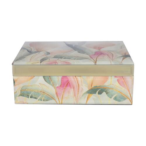 Gibson Gifts Golden Tropics Jewel Box with Tray Organiser/Storage