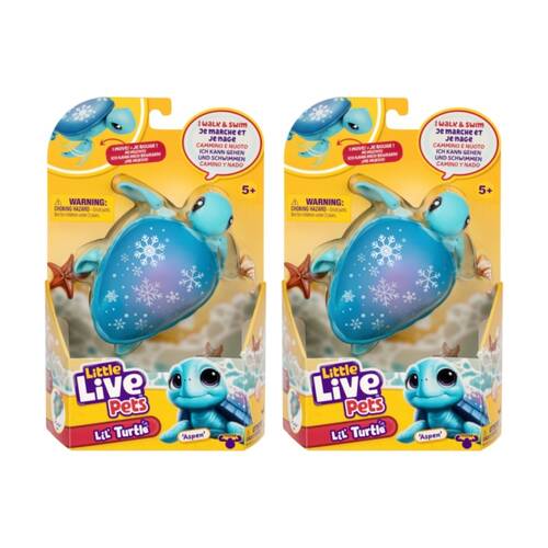 2PK Little Live Pets Lil' Turtle Swim & Walk Interactive Asstd 5y+