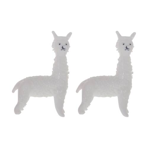 2PK Gibson Gifts Artisan Glass Alpaca Home Decoration Sculptures/Figurines