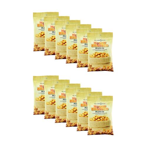 12PK The Happy Nut Co Honey Roasted Peanuts Ready To Eat Snack 175g