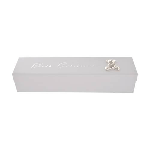 Gibson Gifts Birth Certificate Elegant Box Memory Keepsake White