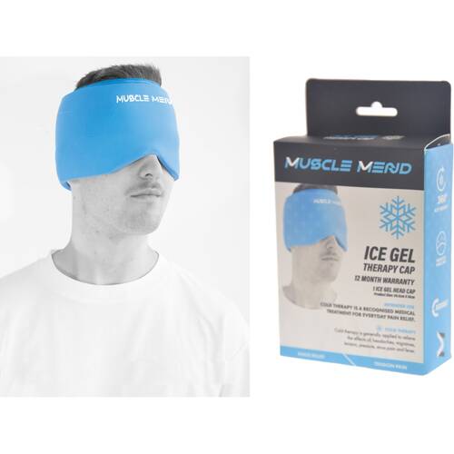 Gibson Gifts Muscle Mend Ice Migraine Cap Hot/Cold Packs Health Care