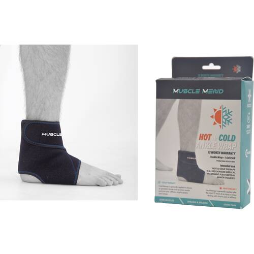 Gibson Gifts Muscle Mend Hot/Cold Ankle Wrp Packs Health Care