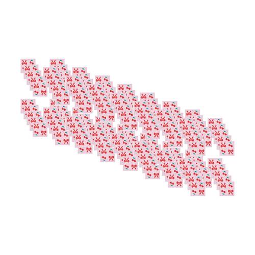 8x 20pc Annabel Trends Red & Pink Paper Napkins Bows Cherries 23.5x33cm