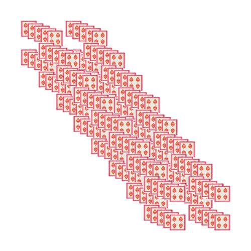 8x 20pc Annabel Trends Pink & Red Festive Paper Napkins Fiesta Heart 23.5x33cm