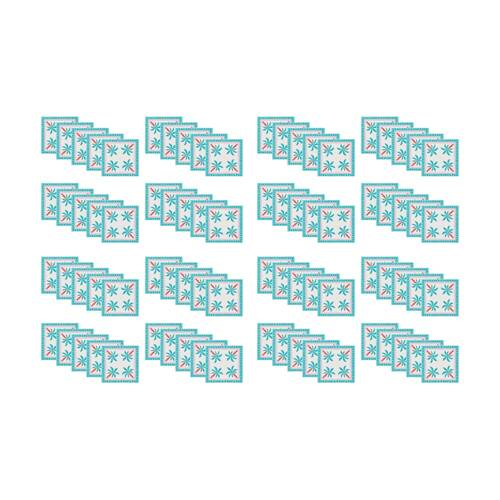 4x 20pc Annabel Trends Blue Paper Napkins Fiesta Palm Trees 23.5x33cm