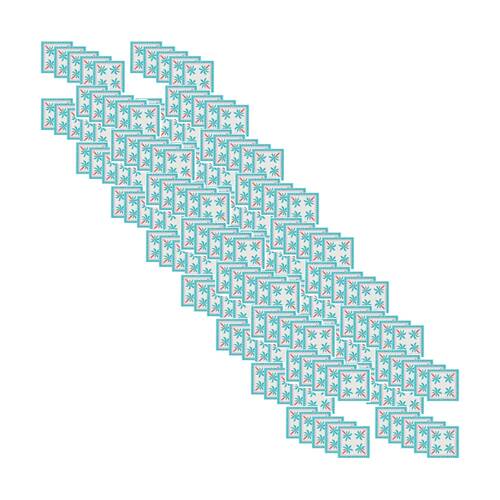 8x 20pc Annabel Trends Blue Paper Napkins Fiesta Palm Trees 23.5x33cm