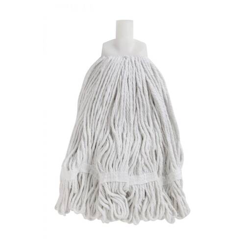 Edco Enduro Heavy Duty Loop Ends Durable Yarn Round Mop White 350g