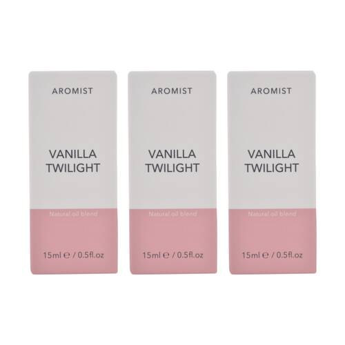 3PK Gibson Gifts Aromist Oil Vanilla Twilight Natural Remedies Aromotherapy