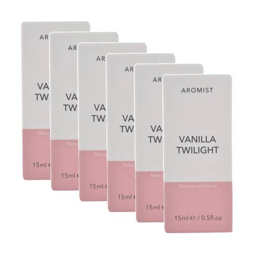 6PK Gibson Gifts Aromist Oil Vanilla Twilight Natural Remedies Aromotherapy