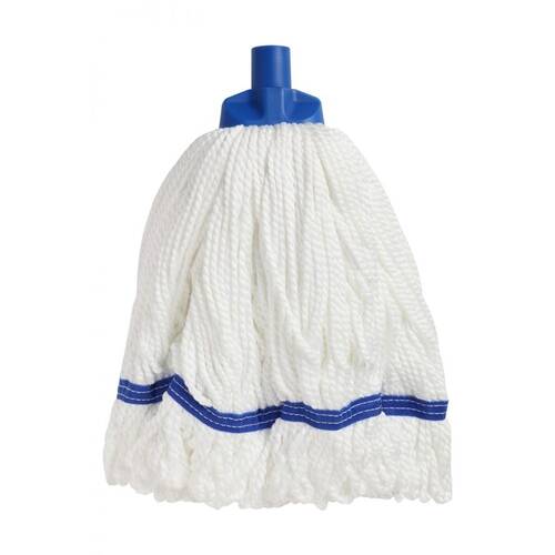 Edco 100 Percent Microfibre Yarn Round Mop W/ Loop Fibres Blue
