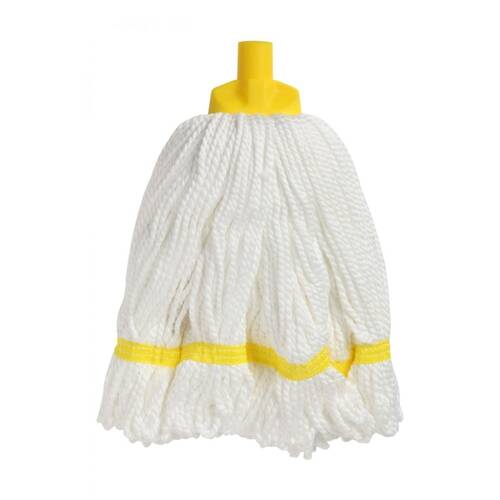 Edco 100 Percent Microfibre Yarn Round Mop W/ Loop Fibres Yellow
