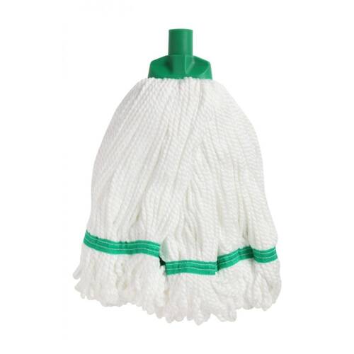 Edco 100 Percent Microfibre Yarn Round Mop W/ Loop Fibres Green