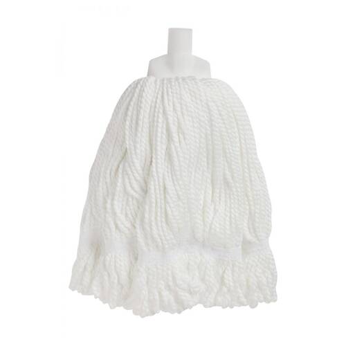 Edco 100 Percent Microfibre Yarn Round Mop W/ Loop Fibres White