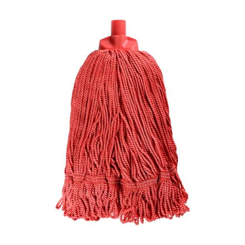 Edco Heavy Duty Enduro 100 Percent Microfibre Mop Head Red 350g