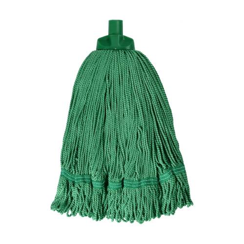 Edco Heavy Duty Enduro 100 Percent Microfibre Mop Head Green 350g