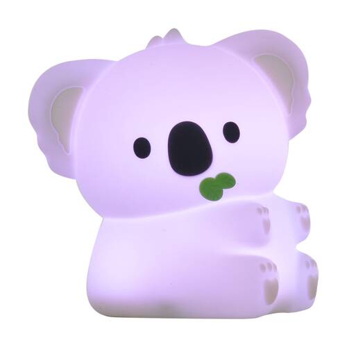 Gibson Gifts Koala LED Night Light Rechargeable Silicone Grey