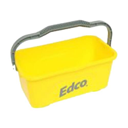 Edco All-Purpose Mop and Squeegee Bucket W/ Durable Handle Yellow 11L