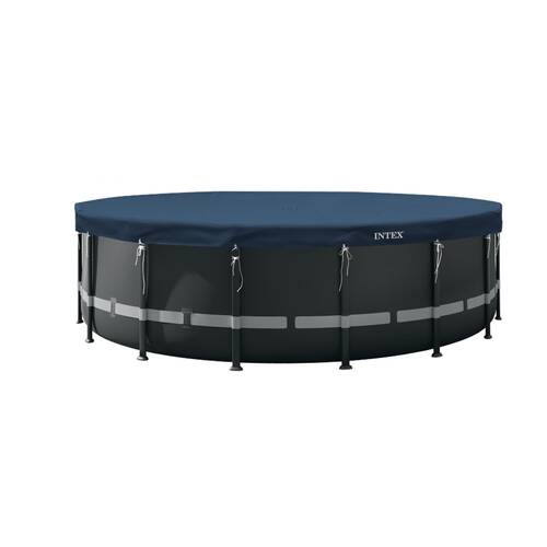 Intex 488x20cm Round All-Season Deluxe Pool Cover Blue UV Resistant
