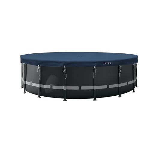 Intex 549x20cm Round All-Season Deluxe Pool Cover Blue UV Resistant