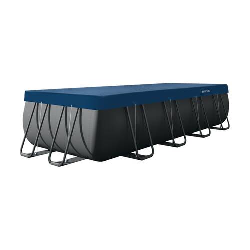 Intex 5.49x2.74m Rectangular All-Season Deluxe Pool Cover Blue UV Resistant