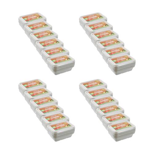 24x 8pc Lemon And Lime Eco Sugarcane Food Container Set 500ml Capacity Assorted