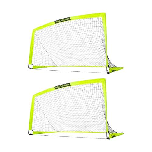 2PK Franklin Blackhawk Portable Kids Soccer Goal Neon Yellow 1.98x1.06m