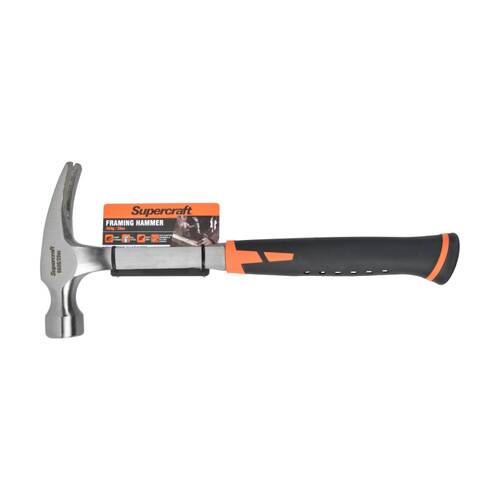 Supercraft All Steel Framing Hammer Carpentry Tool W/ Flat Claw 560g