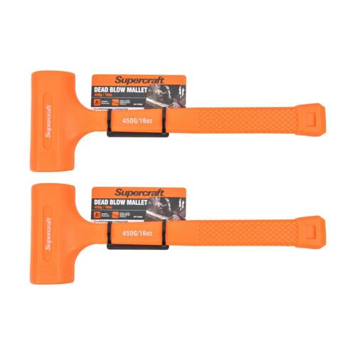2PK Supercraft Dead Blow Hammer DIY/Carpentry/Automotive Tool 450g