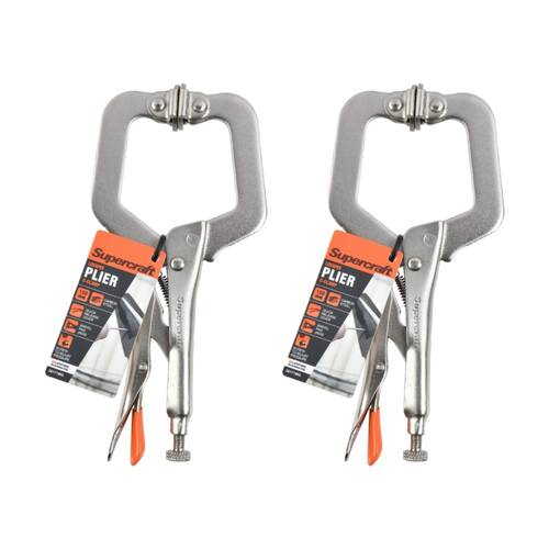 2PK Supercraft Plier Multigrip Chrome Vanadium Steel Soft Handles 300mm