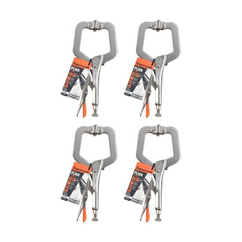 4PK Supercraft Plier Multigrip Chrome Vanadium Steel Soft Handles 300mm