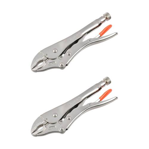 2PK Supercraft Locking Chrome Vanadium Steel Plier W/ Soft Grip Handle 250mm
