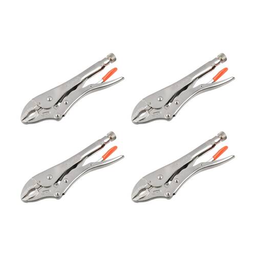 4PK Supercraft Locking Chrome Vanadium Steel Plier W/ Soft Grip Handle 250mm