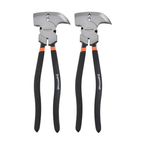 2PK Supercraft Fencing Multipurpose Wire Cutter Plier W/ Staple Remover 250mm