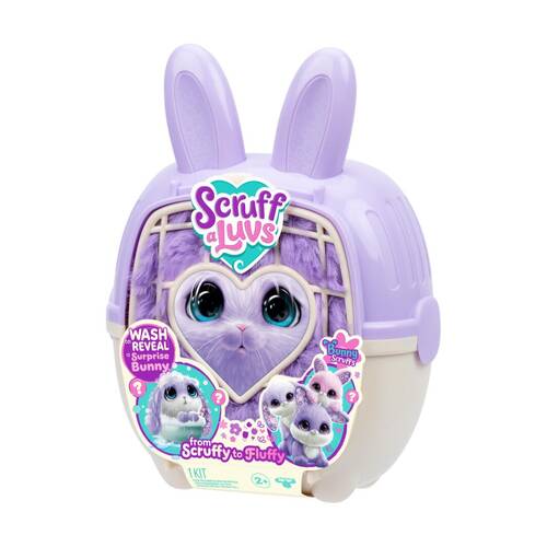 Scruffaluvs Series 2 Bunny Single Pack Kids Plush Toy W/ Carrier 2y+