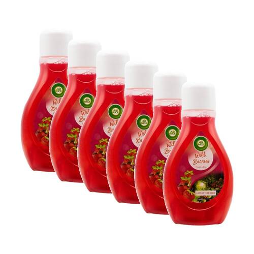 6PK Air Wick Freshener Fresh N Up Home Fragrance Wild Berry 375ml