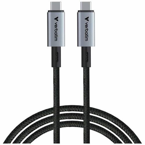 VERBATIM USB-C-to-USB-C 240W 40GPS Device Charger Cable Cord 120cm