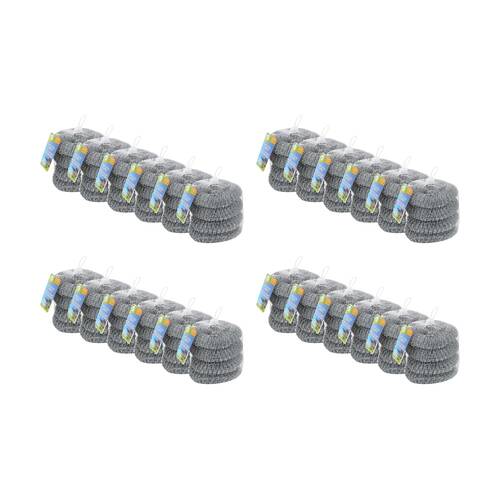 24x 4pc Fresh Start Mesh Cleaning Scourers Scrubbers Stainless Steel
