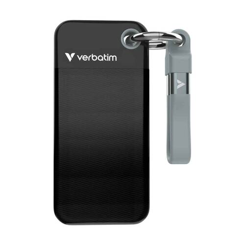VERBATIM Portable Pocket Solid State Drive USB 3.2 Gen 2 1TB Black/Grey