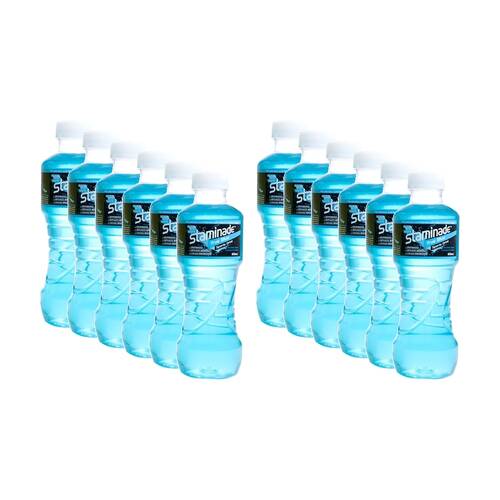 12PK Staminade True Blue Ready To Drink Bottle Electrolyte Sports 600ml