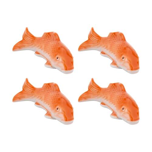 4PK Goldfish Ceramic Floating Decorative Pond Ornament Realistic 22cm