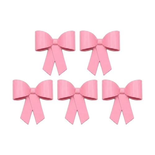 5PK Assorted Metal Bow Pot Sitter Powder Coated Garden Decor 12cm