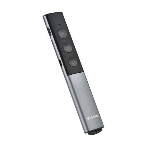 Verbatim Wireless Presenter Laser W/ USB-A & USB-C Receiver Aluminium Alloy