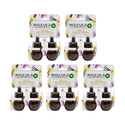 5x 2pc Air Wick Home Fragrance Refills Botanica Vanilla & Himalayan Magnolia