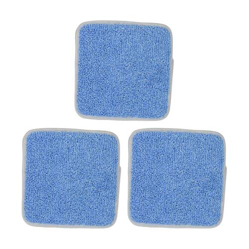 3PK Duop Floors Glass Windows Mirrors Reusable Microfibre Cleaning Pad Small