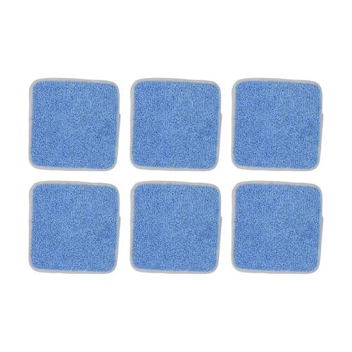 6PK Duop Floors Glass Windows Mirrors Reusable Microfibre Cleaning Pad Small