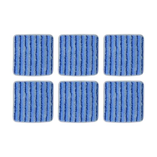 6PK Duop Floors Glass Windows Mirrors Reusable Microfibre Scouring Pad Small