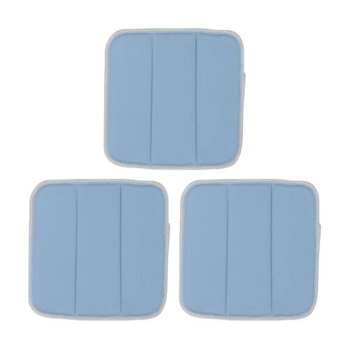 3PK Duop Smooth Surface Glass Windows Mirrors Microfibre Cleaning Pad Small