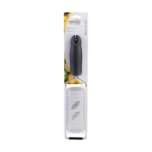 Appetito Stainless Steel?Micro Grater W/ Soft Grip Handle Fine