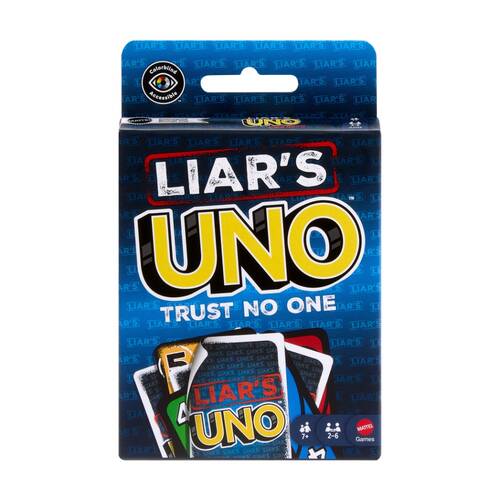 Mattel UNO Liars Kids/Family Bluffing Strategy Travel/Party Card Game 7y+